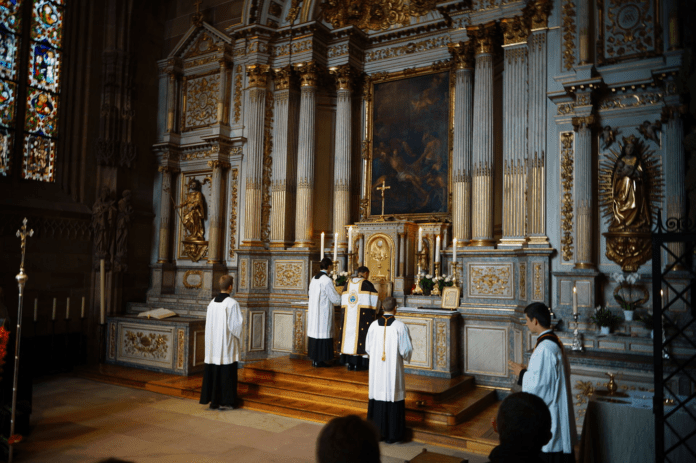 The Extraordinary Form of the Mass offered in Stasbourg Cathedral.