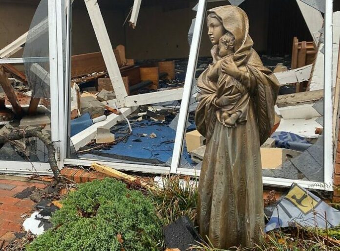 Statue of Mary Remains Unscathed Amidst Kentucky Tornado Destruction