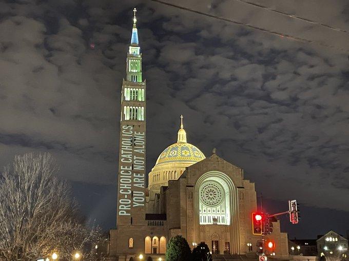 Abortionist Group Uses Basilica of the Immaculate Conception as Projection Screen