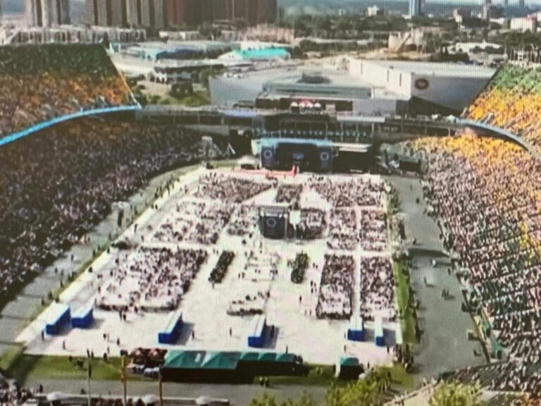 Papal Mass at Commonwealth Stadium Edmonton on the Feasts of Sts.  Anne and Joachim