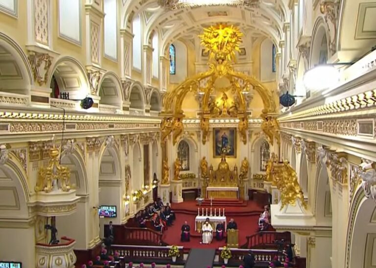 Pope Francis Leads Vespers at Cathedral-Basilica of Notre-Dame de Québec