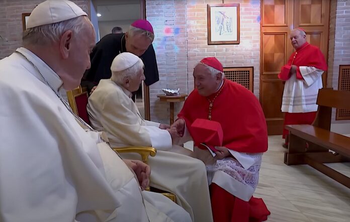 cardinals visit pope Benedict